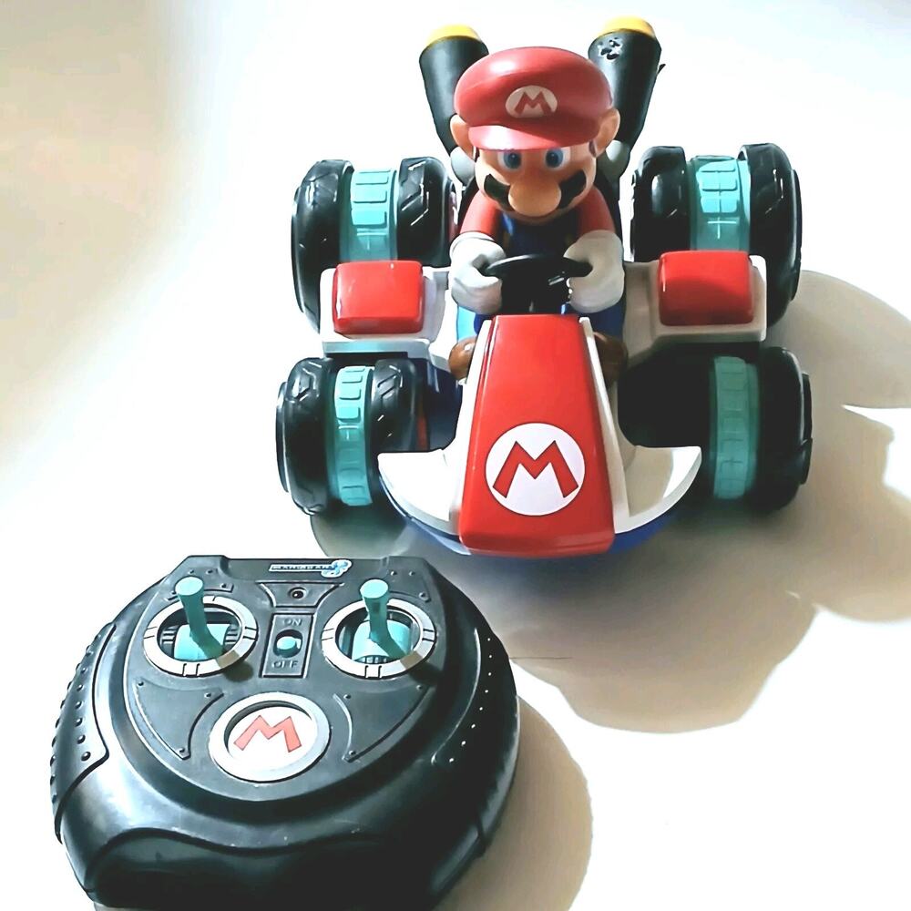 Nintendo Mario Kart Anti Gravity R/C Racer Red Blue Jakks